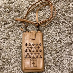 New Harbour 2nd leather crossbody wallet